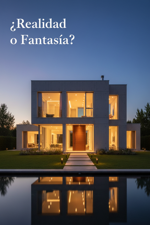 Portada ebook ¿Realidad o Fantasía? - casa moderna